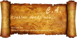 Czeller Antónia névjegykártya